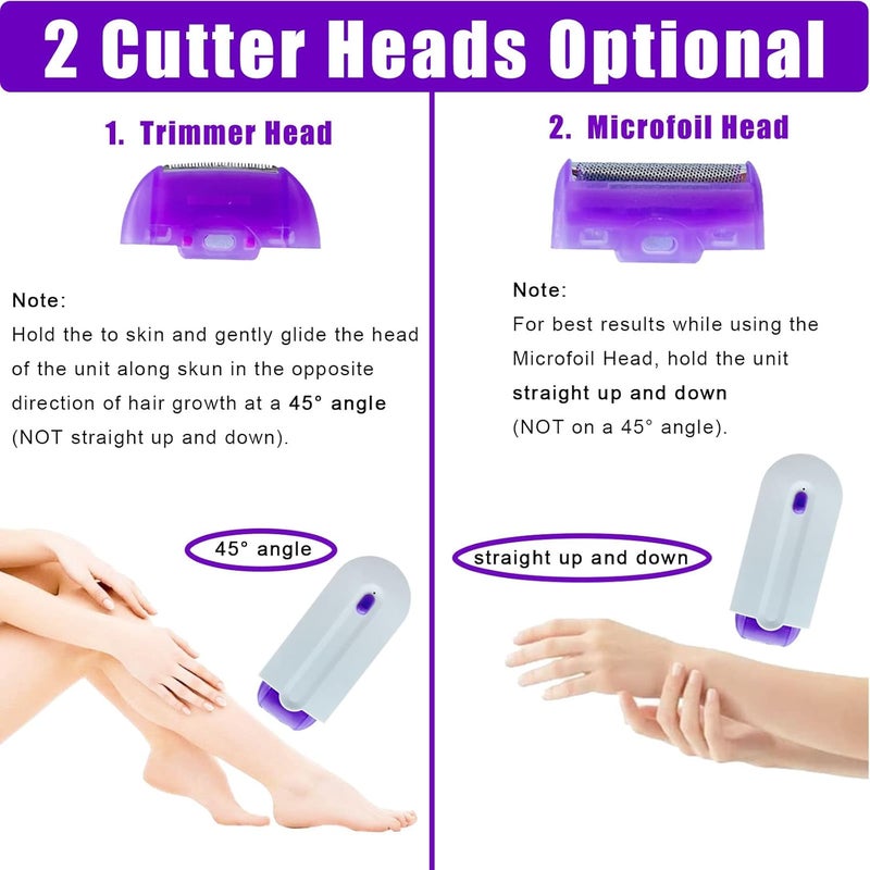 GNDROO Valentines Day Gifts for Her Focusing Silky Smooth Hair Eraser, Portable Painless Hair Removal Tool, Rechargeable Epilator Smooth Touch Hair Remover, Applicable to Any Part of The Body Gift for Women - Image 2
